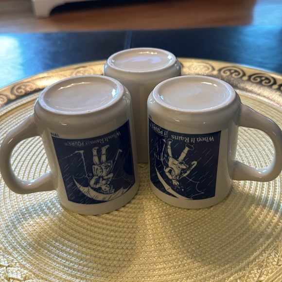 Vintage Morton Salt Coffee Cups - Set of 3 - Picture 4 of 5